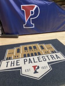 photo of the winning basketball team at the PAL championships at teh Palestra